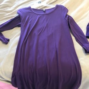 Womens cute mini dress, long sleeve